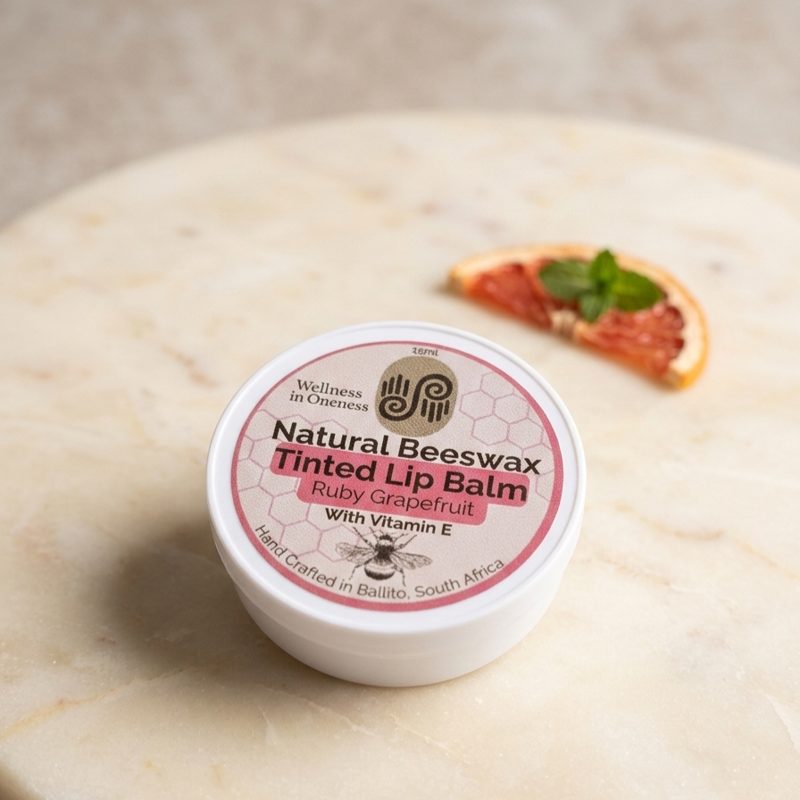 Ruby Grapefruit Tinted Beeswax Lip Balm